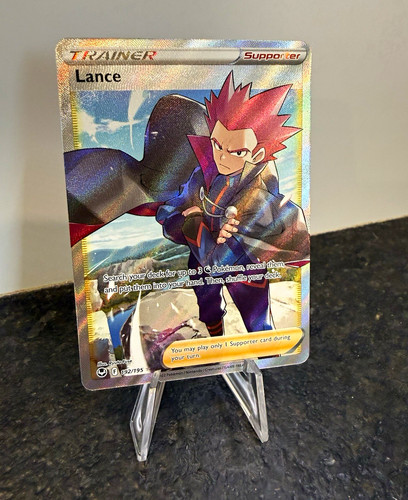 Pokémon TCG: Lance 192/195 Full Art Ultra Rare Holo Silver Tempest 2022