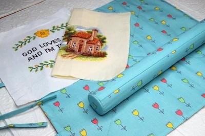 Flowers Cross Stitch Project Roll