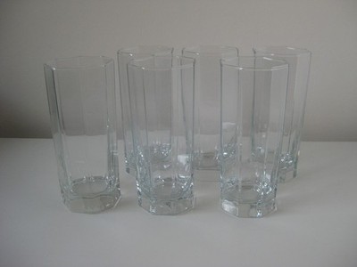 Luminarc Arcoroc Octime -achteckig  -6 Wassergläser Longdrinkgläser- 14,5  cm H