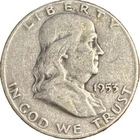 1953-D Franklin 50¢ ✔ Fine Condition ✔ 90% Silver