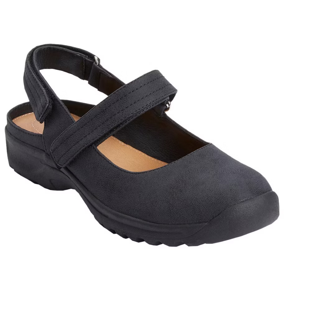 Comfortview The Joelle Sling - 10 12 W Black Wide Widths Available 13690₽