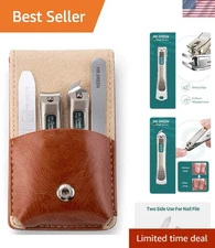 Complete Nail Care Kit - Unisex 4-Piece Stainless Steel Set with Gift Packaging