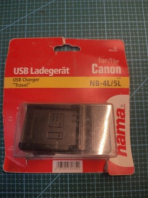 Hama USB-Ladegerät Travel für Canon LNB-11L   #081381  ( Me54)