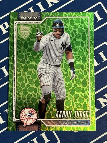 2026 Topps Series 1 Aaron Judge #1 Holiday Easter Green Foil New York Yankees