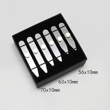 3 Size Metal Collar Stays Set Stainless Steel Shirt Collar Stiffeners Support
