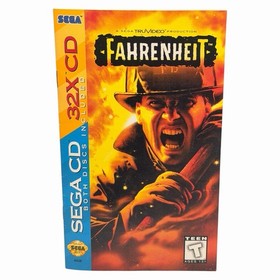 Fahrenheit (Sega CD, 32X, 1995) Authentic Complete w/ Manual + Reg Card Tested