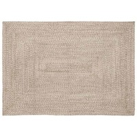 Teppich Natur Und Weiß 120 X 170 Cm Jute