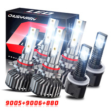 For GMC Yukon XL 2000-2006 6X Combo 6000K LED Headlight Hi-Lo Fog Light Bulb