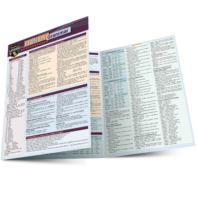 Italian Grammar: a Quickstudy Laminated Language Reference Guide (Quickstudy Lan