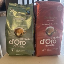 Dallmayr Crema d’Oro Set 1,75kg – Organic 750g + Intensa 1kg – Ganze Bohnen Neu