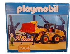 Playmobil 3934 City Action Radlader mit Bauarbeiter aus dem Jahr 2000, Neu