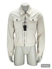 New Gucci Zip Through Denim Jacket With Elastic Darts At Waist RRP 410