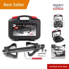 5-Piece Coil Spring Compressor Tool Kit for Safe Shock Absorber Installation