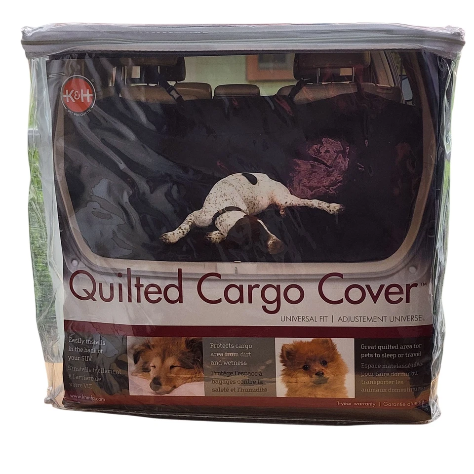 K&H Pet Products Quilted Cargo Cover Liner Gray SUV Universal Fit Dog Cat - Image 2 of 4