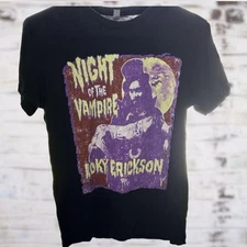 Roky Erickson 'Night of the Vampire' Graphic T-shirt Small