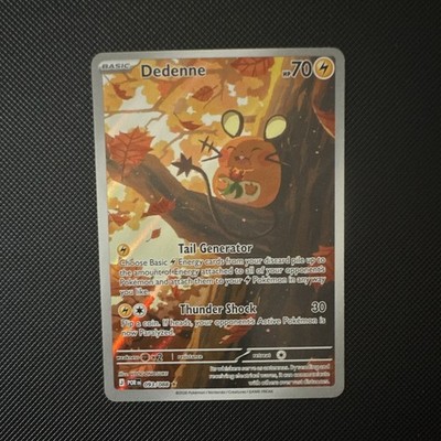 Dedenne Full Art Holo Pokémon Card POR 093/088 HP 70 Thunder Shock Basic
