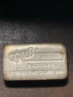 Engelhard Gold Standard  10oz .999 Fine Silver Poured  Bar Type 2 Loaf