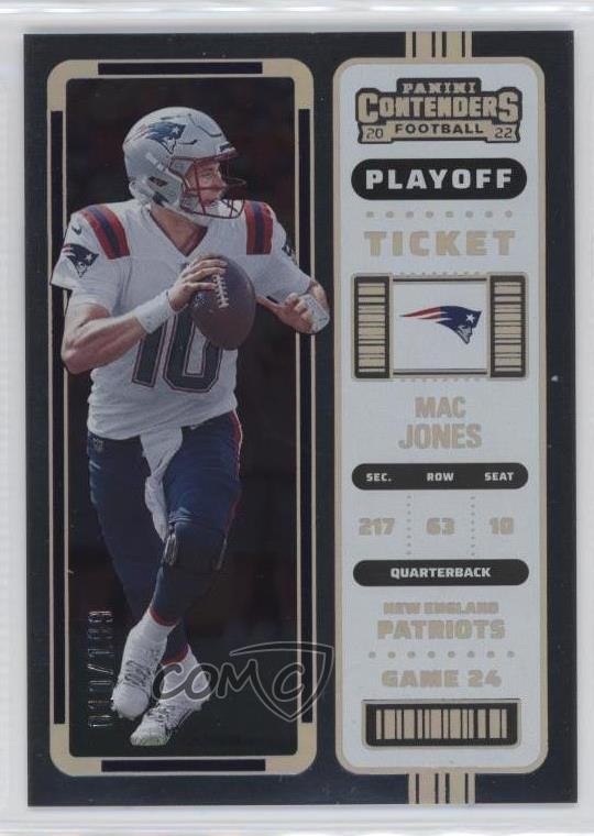 2022 Panini Contenders Playoff Ticket 10/199 Mac Jones #85 13c4