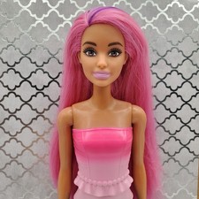 Barbie Dreamtopia Unicorn Doll Pink With Purple Streak Hair. No Horn Or Accs.