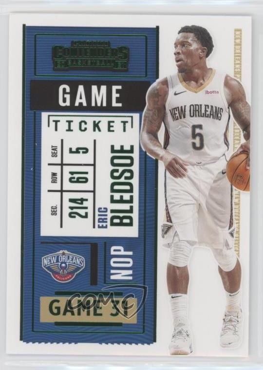 2020-21 Panini Contenders Game Ticket Green Eric Bledsoe #93 0tj0