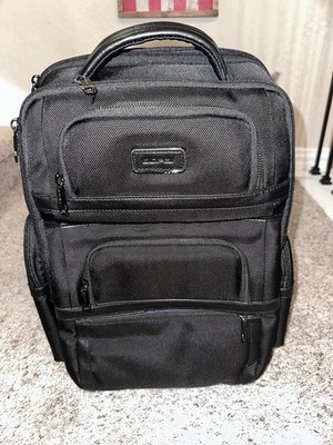 Bopai Mens Black Slim Professional Business 15.6 Travel Laptop Backpack Bag NWOT