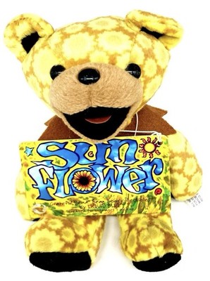 Liquid Blue Grateful Dead Sunflower Bean Bear Plush Age 3+ MPN 05749