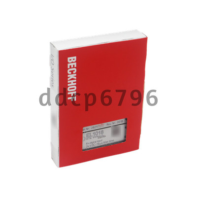 New Beckhoff EL1018 EtherCAT Terminal, 8-channel digital input, 24 V DC, 10 µs
