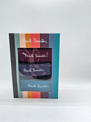 Paul Smith Trunks Black Set of Three Pack Size M New Authentic JL025011