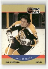 1990-91 PRO SET #403 PHIL ESPOSITO BOSTON BRUINS