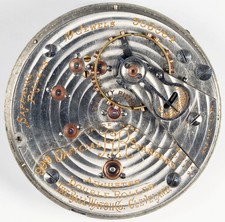 BALL HAMILTON OFFICIAL RR STANDARD 19 JEWEL 18 SIZE POCKET WATCH MVT