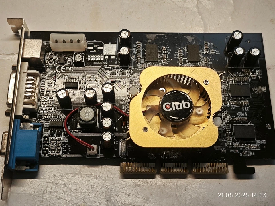 128 BIT AGP 3D CARD CLUB3D CGA-956TVD ATI Radeon 9550 RV350 256 MB GDDR2 RAM - Image 2 of 4