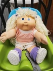 1989 Vintage Cabbage Patch Kids Doll Designer Line Blonde Hair Blue Eyes 16"