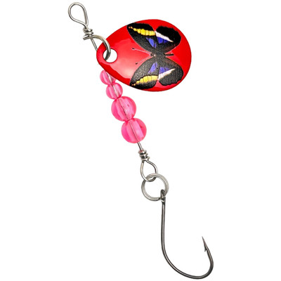 Metall Spoon Köder 5er Pack Schmetterling reflektierendes Design zum Forellen-