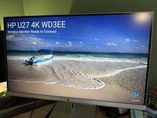 HP EliteDisplay U27 27in 4K UHD LCD Monitor 60Hz 5ms HDMI/DP