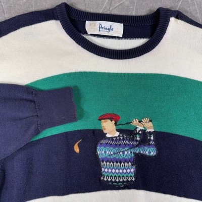 Pringle of Scotland Sweater Men's M Golf Pure Cotton Vintage