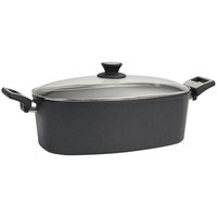 Skk Guss BräTer 40X24 Cm Induktion Aluguss Antihaft Glasdeckel Und Seitengriffe