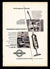 3w8973/ Reklame / Werbung aus 1958 &ndash; PROGRESS Staubsauger &ndash; Stuttgart