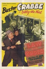 Law and Order Poster 27x40 Buster Crabbe Al 