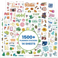Planner Stickers - Calendar Stickers for Celebration and Decoration, 12 Monthly