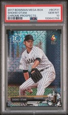 Shohei Otani 2017 Bowman Chrome #BCP31 Mega Refractor WBC RC Rookie PSA 10 GEM🔥