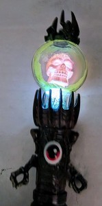 Magiquest Wand Topper.DARK SKULL.SPELL.Great Wolf Lodge Magic Quest Lights up