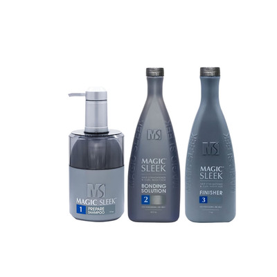 MAGIC SLEEK Hair Straightening  3-STEP KIT 16 OZ