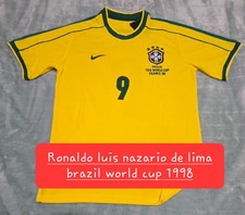 RONALDO LUIS NAZARIO DE LIMA SIGNED BRAZIL WORLD CUP 1998 BECKETT COA