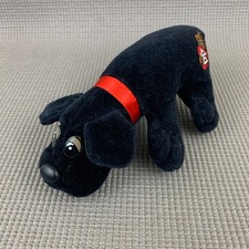 Vintage 1986 Tonka POUND PUPPY Black Plush Puppy 7"
