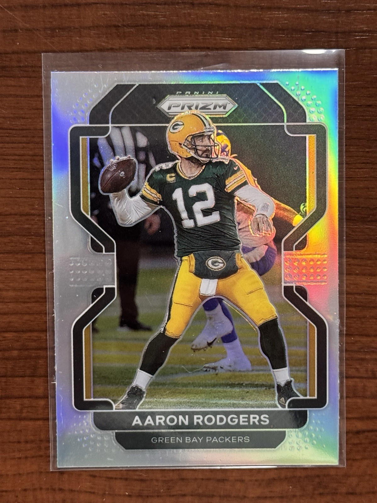 2021 Panini Prizm Football Aaron Rodgers Silver Prizm #138 Packers SP