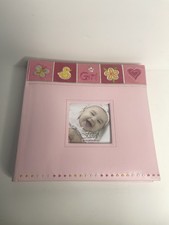 Pink Baby Girl Photo Album Scrapbook Unused FETCO  9  x 8.75  x 1.75  
