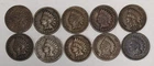 Indian Head Pennies 10 Different Date VG