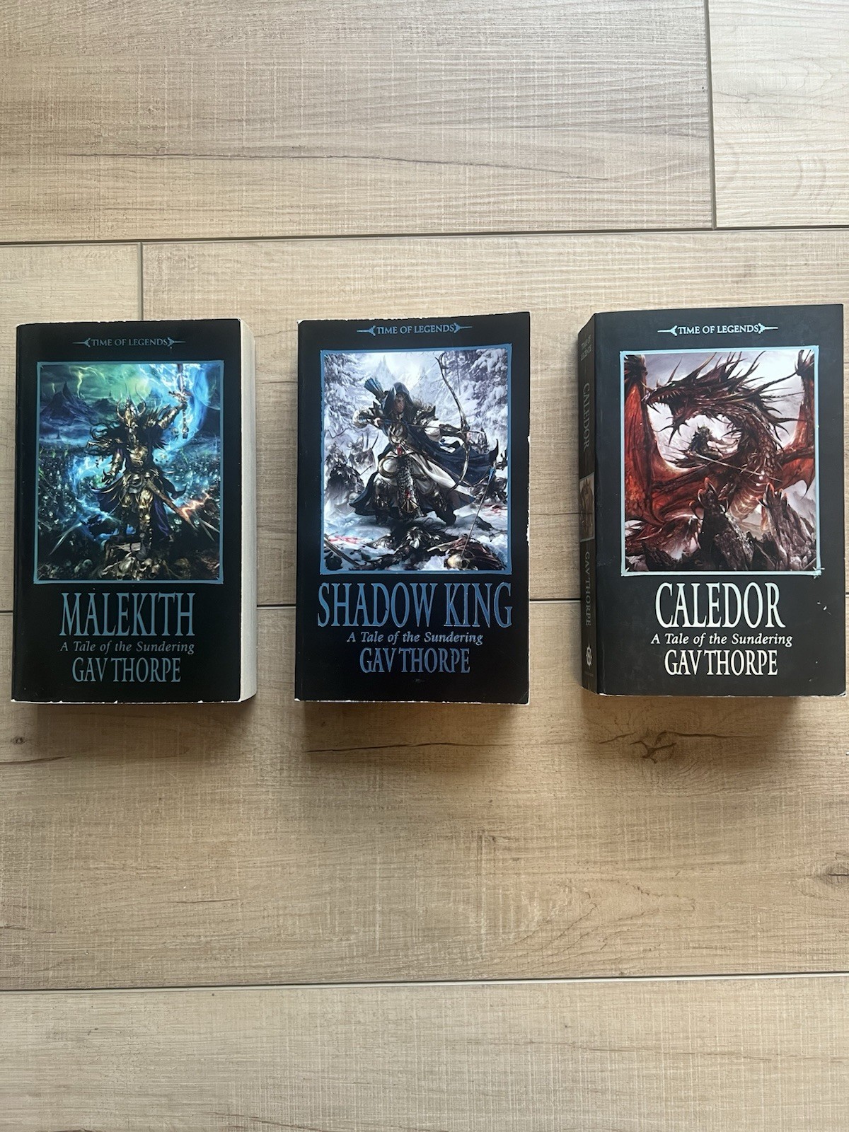 Warhammer The Sundering Trilogy Malekith Shadow King Caledor Gav Thorpe OOP