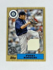 2022 Topps Series 1 - 1987 Topps Baseball Relics Yusei Kikuchi #87R-YK (MEM)