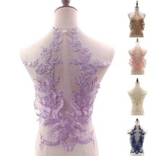 Sewing Supplies Wedding Dress Fabric Bridal embroidery DIY Floral Lace Tulle